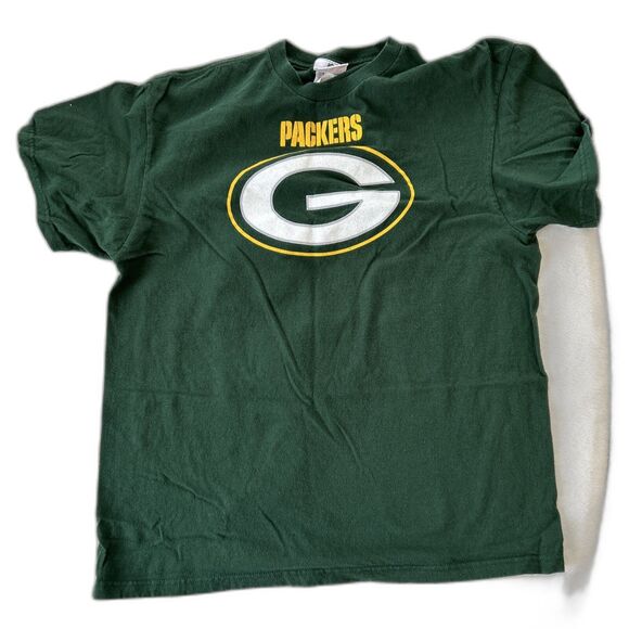 Men's Green Bay Packers Aaron Rodgers Large Short Sleeve Cotton T Shirt - Picture 1 of 7